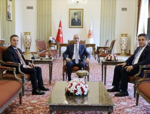 TBMM Başkanı Kurtulmuş, TOGÜ Rektörü Yılmaz’ı kabul etti